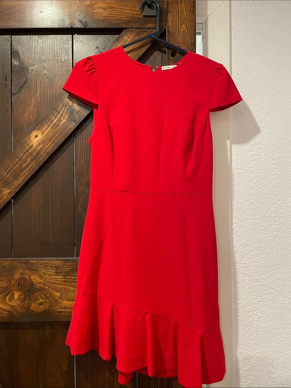 Alice + Olivia Short-Sleeve Fit & Flare Mini Dress